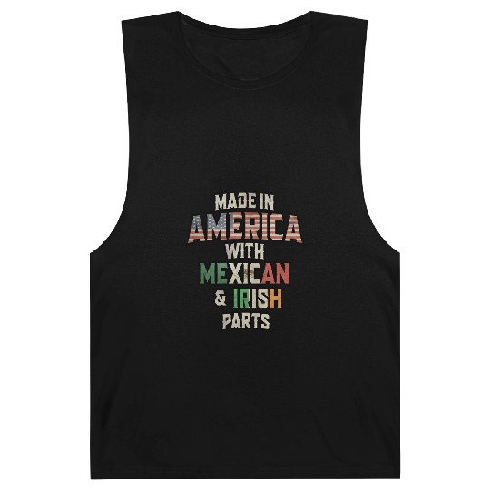 Mexican And Irish Made In America Mix Heritage Vin Barnard Tanks
