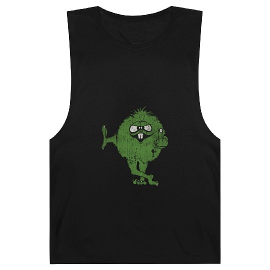 Green Monster Middle Finger 1975 Vintage Barnard Tanks