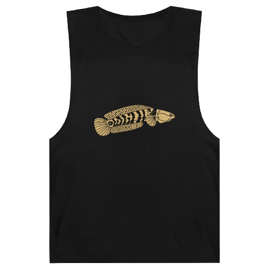black and gold channa snakehead fish illustrations Barnard Tanks
