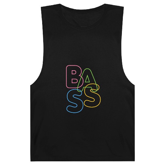 Modern LGBTQ Color BASS Typography for bassists Barnard Tanks