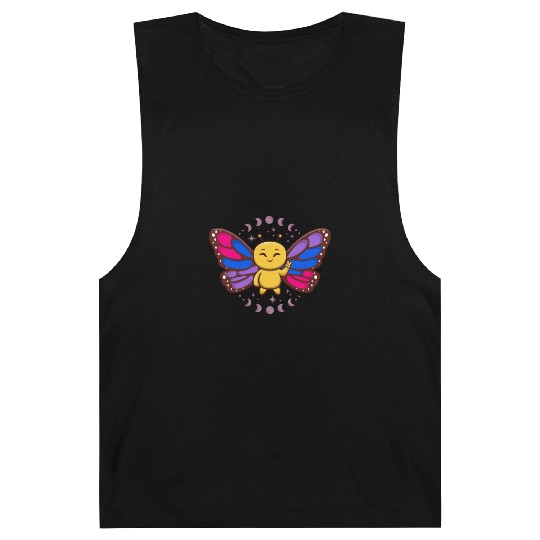 Bisexual Flag Monarch Butterfly Insect Subtle Barnard Tanks