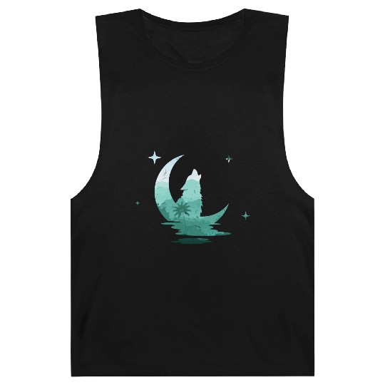 Howling Wolf Nature Lover Barnard Tanks
