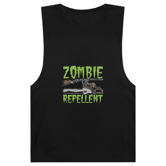 Zombie Repellent Happy Halloween Trick Or Treating Barnard Tanks