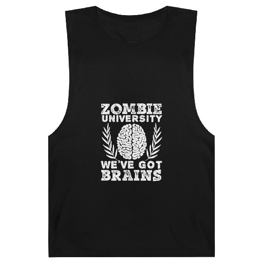 Zombie University We've Got Brains Trick Or Treat Barnard Tanks