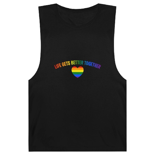 Life Gets Better Together Barnard Tanks LGBTQ Gay Pride