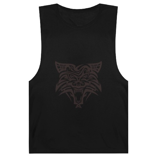 Shape wolf head cool tattoo animal vector image Barnard Tanks