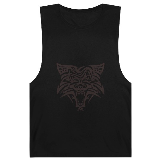 Shape wolf head cool tattoo animal vector image Barnard Tanks