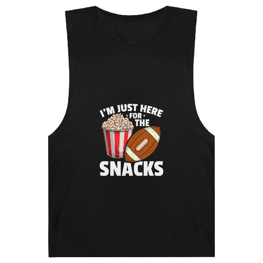 Football Popcorn Snack Food Lover Barnard Tanks