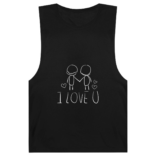 valentines day i love you gay couple Barnard Tanks