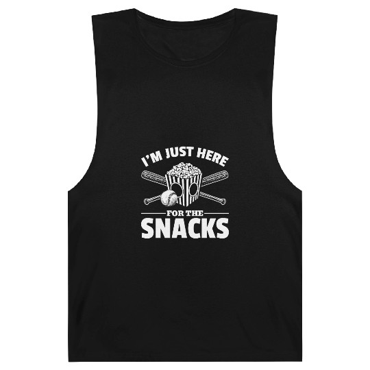 Popcorn Baseball Snack Food Lover Barnard Tanks