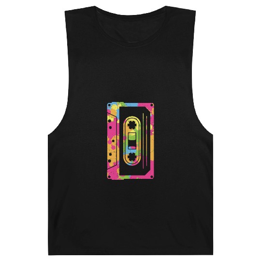 Colorful Retro Cassette Tape Barnard Tanks