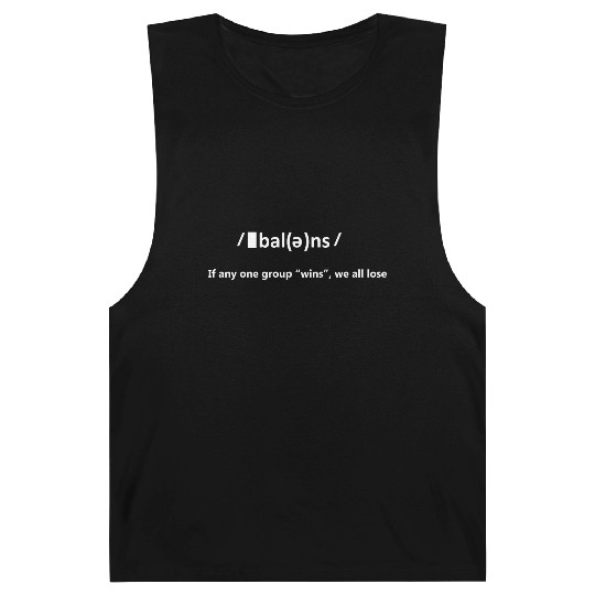 Balance Funny Dictionary Definition Gift Barnard Tanks