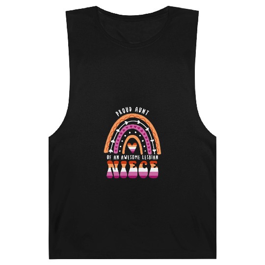 Proud Aunt Awesome Lesbian Niece Barnard Tanks