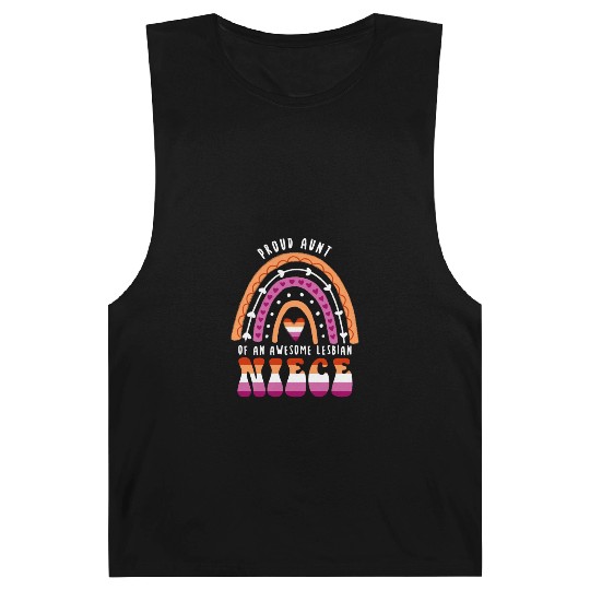 Proud Aunt Awesome Lesbian Niece Barnard Tanks