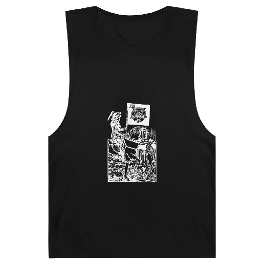 Death Tarot Card Xiii Occult Esoteric Dark Design Barnard Tanks