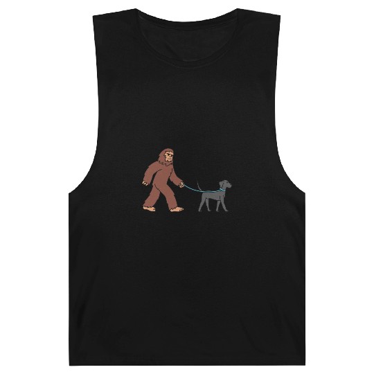 Bigfoot Sasquatch Walking Great Dane Barnard Tanks