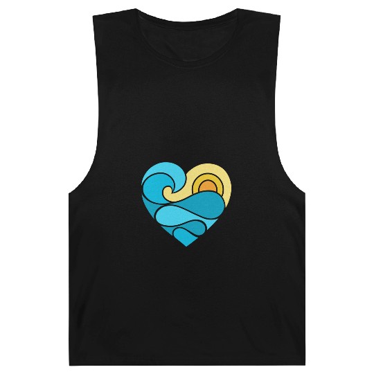 Summer Heart Ocean Barnard Tanks