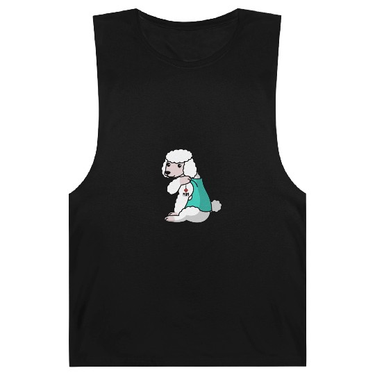 I Love Mom Tattoo Poodle Barnard Tanks