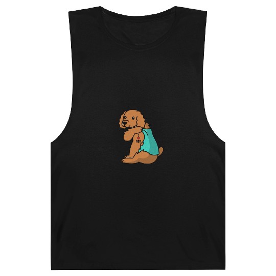 I Love Mom Tattoo Cocker Spaniel Barnard Tanks