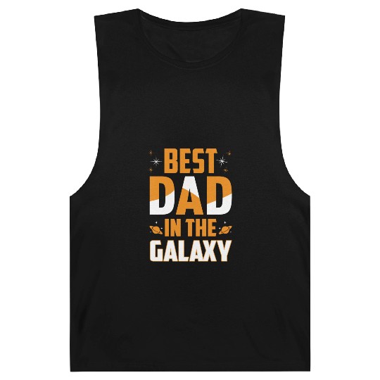 BEST DAD IN THE GALAXY Gift for Daddy Barnard Tanks