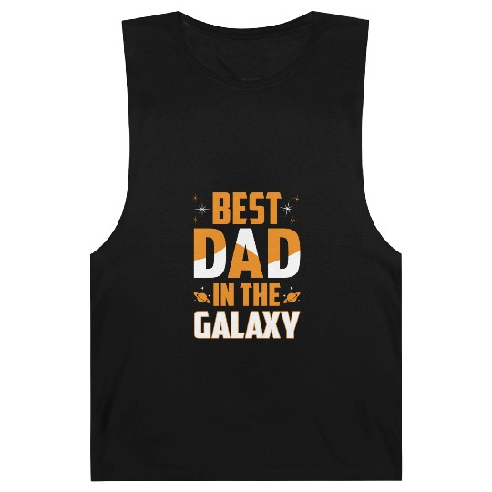 BEST DAD IN THE GALAXY Gift for Daddy Barnard Tanks