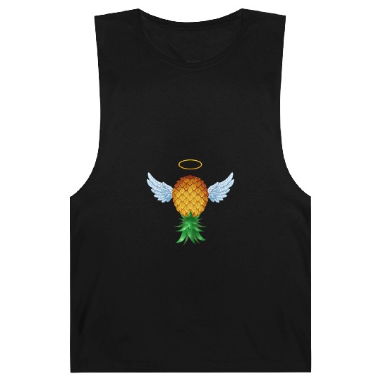 Cute Swinger Upside Down Pineapple Angel Wings Barnard Tanks