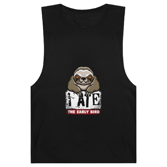 Mad grumpy sloth, the morning grouch Barnard Tanks