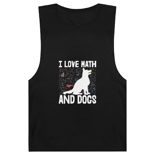 I Love Math & Dogs Barnard Tanks