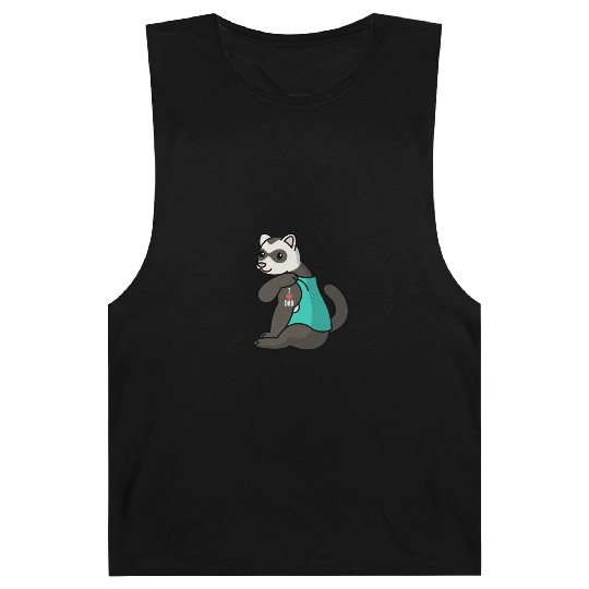 I Love Dad Ferret Barnard Tanks