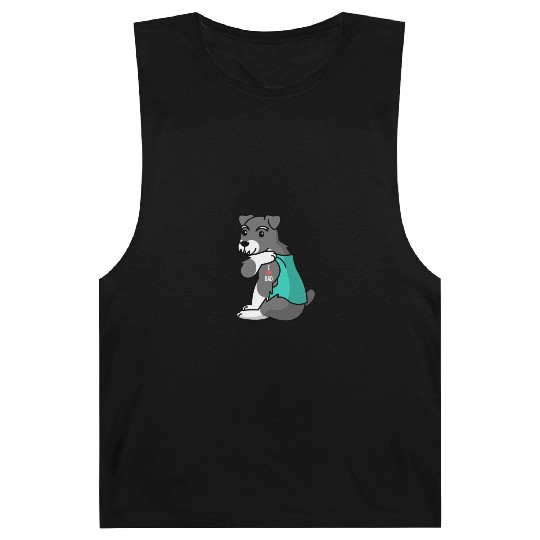 I Love Dad Schnauzer Barnard Tanks