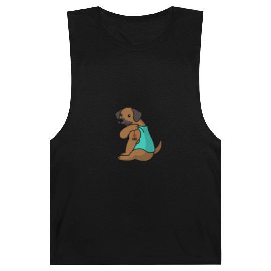 I Love Dad Rhodesian Ridgeback Barnard Tanks