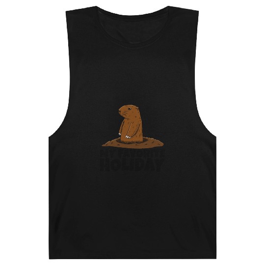My Favourite Holiday Groundhog Barnard Tanks