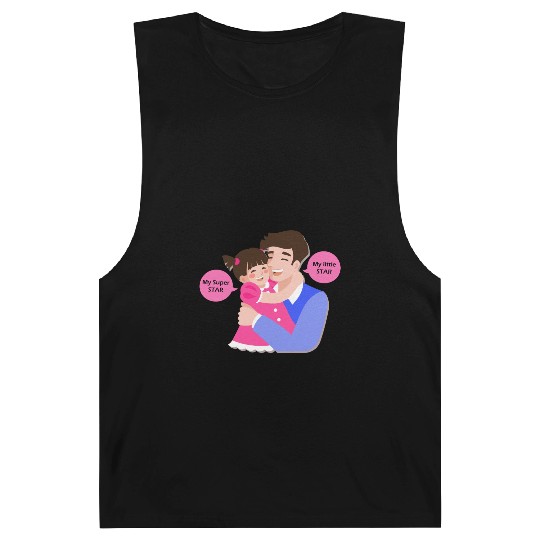 Funny and Best Dad Gift, Girl Dad Father's day Barnard Tanks