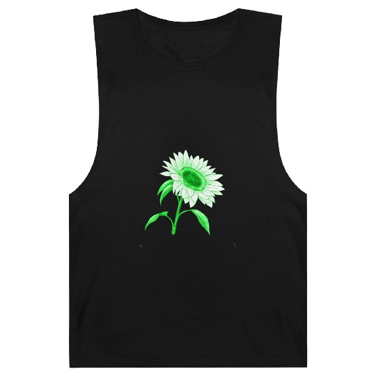 Green sunflower Barnard Tanks