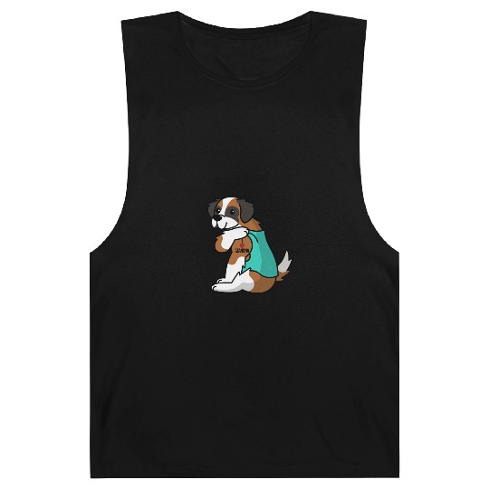 Saint Bernard I Love Grandma Barnard Tanks