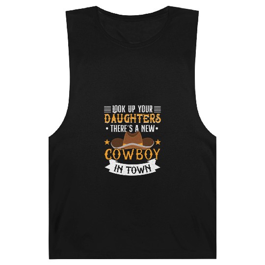 Cowboy Barn Bull Rider Rodeo Country Western Movie Barnard Tanks