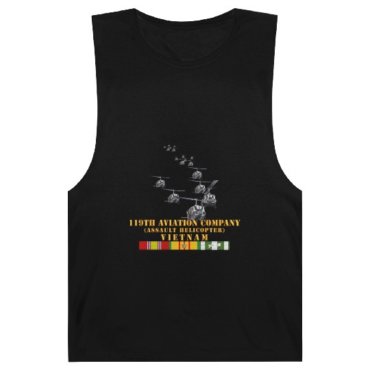 Army 119th Aviation Company Assault Helicopter w V Barnard Tanks