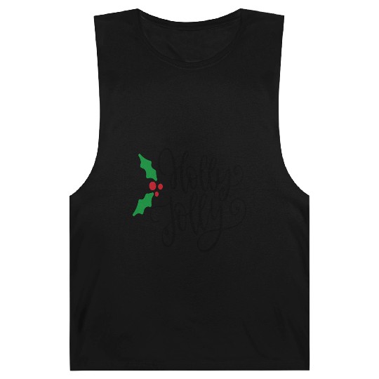 Holly Jolly Mistletoe Holiday Barnard Tanks