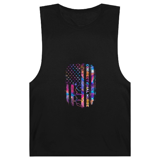 correctional nurse - US flag Barnard Tanks