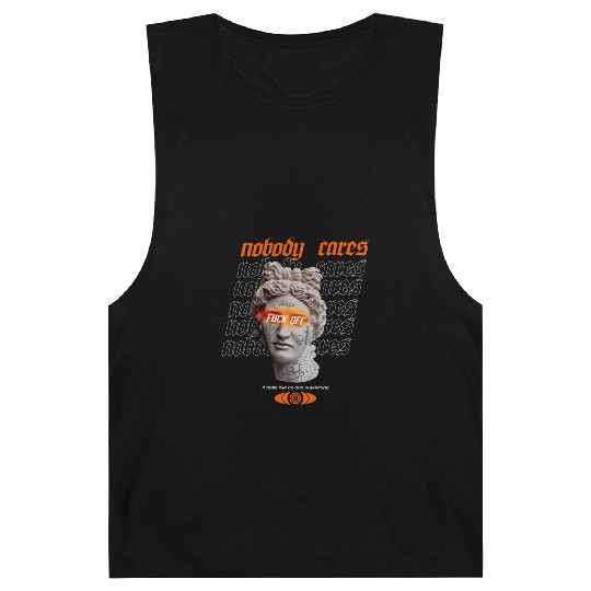 Statue Nobody Cares Streetwear Barnard Tanks