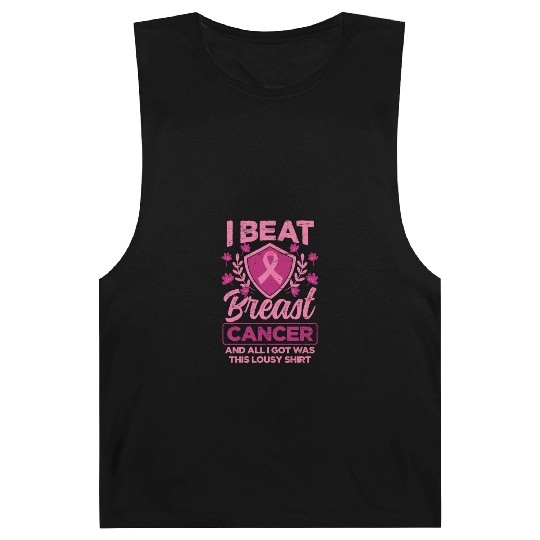 I Beat Breast Cancer - Breast Cancer Awareness Barnard Tanks