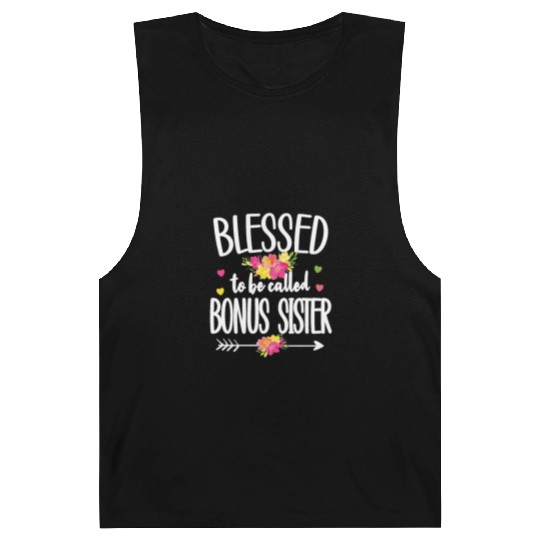 Blessed Bonus Sister Proud Step Sister Gifts Barnard Tanks
