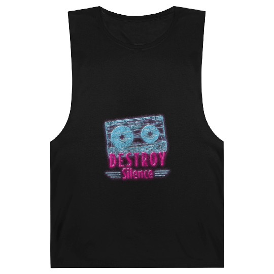 Retro Disco Nerd Old School Barnard Tanks