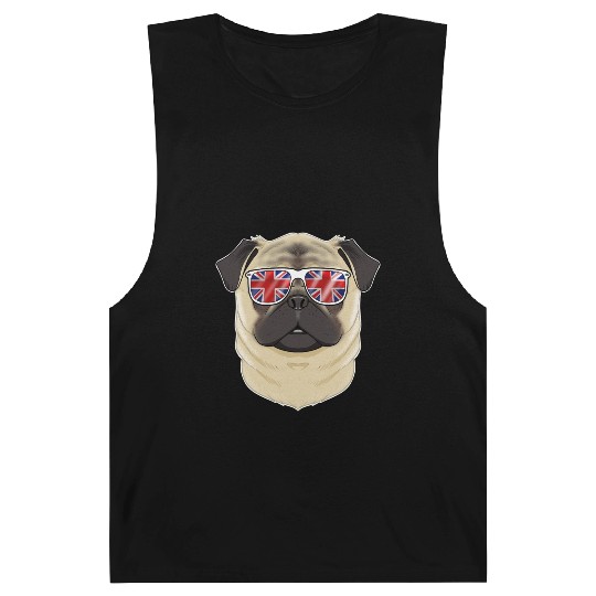 Pug UK Sunglasses I English Flag I Union Jack Barnard Tanks