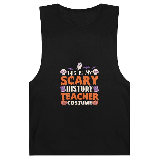 This is My Scary History Teacher Costume Halloween Barnard Tanks