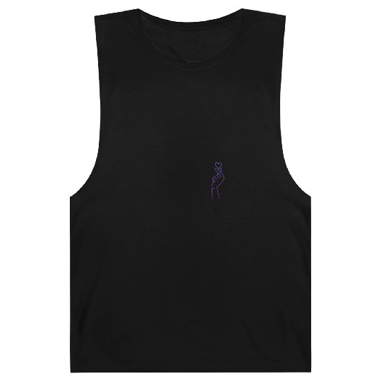 Finger Heart Pocket K-Pop K-Drama Barnard Tanks