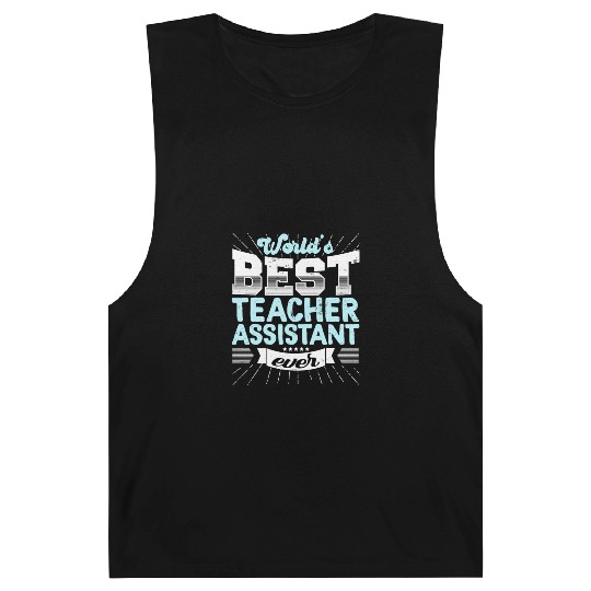 Worlds Best Teacher Assistant Ever Funny Barnard Tanks