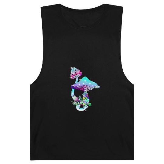 Magic Mushrooms Eye Psychedelic Art Barnard Tanks