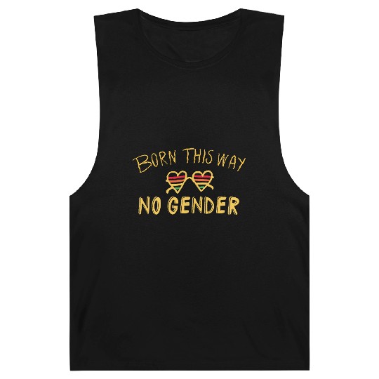 no gender- Pride quote lgbt community Barnard Tanks