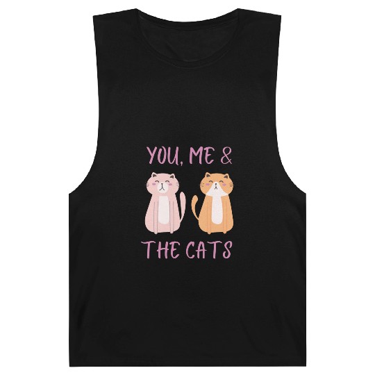 ask me about my cat funny cat Barnard Tanks